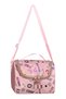 Korean Kawai Transparent Twill Fabric Dusty Rose Patterned Girl's School Bag Thermal Lunch Bag and Pencil Case 3-Piece Set - 7