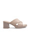 Jvl 795 Cross-Strapped Thick Heel Slippers
