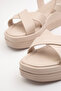 Jvl 402 Cross-Strapped Adjustable Wedge Heel Sandals - 4