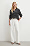 Viscose Satin Shirt Black - 5