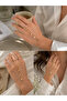 Kibar Minimal Gold Color Shahmaran Bracelet (Plate Detailed)