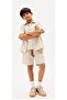 Limi̇ Boy's Soft Texture Linen Shirt Shorts Mercerized 3-Piece Set - 5