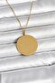316L Steel Gold Color Ayetel Kursi and Allah Written Necklace - 2