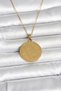 316L Steel Gold Color Ayetel Kürsi Written Necklace