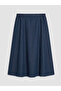 Timeless Clothing & Timeless Choices Flared Jean Skirt with Drawstring Waist - 2
