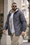 Men's Winter Premium Hooded Smoked Fur Lined Raincoat - 3