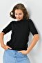 224095 Women's Crew Neck Soft Textured Viscon Knitwear Blouse - 4