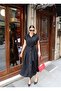 Crep Fabric Buttoned Belted Dress - 7