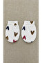 Heart Patterned Newborn Hat & Glove Set – Soft Cotton Baby Set - 4