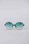 Girl's Green Geometric Frameless Gradient Glass Sunglasses Gg25Kzcocukrm2