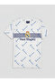 Güli̇s gi̇yi̇m's white real madrid printed boys' pajama set with shorts - 2