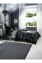Soft Life Clasurol Double 100% Cotton Satin Duvet Cover Set Black - 3
