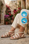Beige Lightweight Comfortsole Sole Women's Sandals 335337 Z - 2