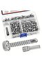 200PCS 4.2mm #8 Sheet Metal Screws 410 Stainless Steel Hex Washer Head Fast Self Tapping Screws w... - 7