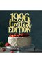 Gold 1pc 1996 30th Birthday Cake Topper, Cheers to 30 Years Gold Glitter Cake Decor, Handmade Birthd - 2