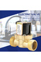 Electric Valve G3/4 2 Way Water Inlet N/C Normal Closed Pressure Electric Solenoid Valve AC 220V ...