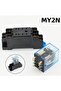 12V DC 1set MY2P HH52P MY2NJ relay 12VDC 24VDC 110VAC 220VAC general purpose DPDT micro mini relay w