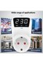 EU 230V 16A Adjustable Voltage Protector Socket with Automatic Reset Function - 16A/15A 230V/110V Su - 2