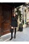 Women's Padded Blazer Jacket Double-Breasted Cut Stylish Design Long Sleeve Modern Office Event Jacket - 3
