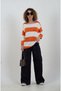 Thick Striped Knitwear Sweater - 5