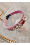 Special Design Velvet Crown with Pink Crystal Cut Stones, Invitations, New Year, Wedding, Prom - 3