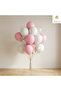 Macaron Pink White Transparent Balloon Set 20 Pieces Baby Shower Birthday Decoration - 3