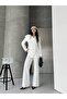 Women's Double-Breasted Blazer Jacket Pants Set Stylish Button Detail Modern Office Formal Suit - 2