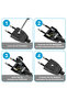 110-250V 6pcs Black black 6pc EU European 2 Pin Male Plug AC Electric Power Socket Adapter No Screwd - 4
