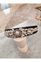 Black Velvet Crown with Crystal-Cut Stones Special Design for Invitations, New Year, Weddings, Prom - 3