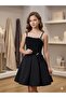 Stone Detailed Strap Girls' Evening Dress Graduation Dress - 2