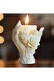 BD0028 Handheld rose shaped candle silicone mold, flower bouquet shaped resin mold, handicraft mold, - 2