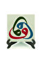 لوحة مكتبية من MDF مطبوع عليها حرف الفاف ثلاثي الأبعاد 10x10 KH-183 - 2
