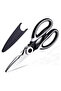 XXS 1Pcs Stainless Steel Multipurpose Kitchen Scissor Tool for Meat Vegetables Barbeque Chicken Kitc - 7