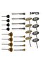 24Pcs Brass BrushSteel Wire Wheels Brushes Drill Rotary Tools Polishing For Dremel Rotary Tools M... - 8