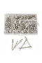 120pcs 120pcs Blind Rivets Assorted Kit M3.2 M4 Aluminum Dome Head Pop Rivets for Furniture Metal an - 8
