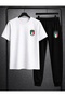 T-Shirt Sweatpants 2-Piece Combination Italy Printed Set Men/Women Unisex Model