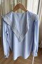 Blue Shirt with Lace Detail Msy1329 - 3