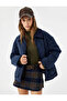 Women's Long Sleeve Zippered Pocket Detailed Classic Collar Quilted Jacket