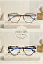 2-Pack Zebra&Green Cat Eye Bone Transparent Women Men Unisex Blue Light Protection Screen Glasses Eyewear