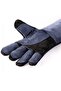 Cat Catching Glove - 55 cm - with Arm Strap - 100% Leather - Black/Navy Blue - 2