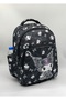 Black Primary School Bag Set of 3 Primary School Bag Character Patterned Pencil Case and Lunch Bag - 3