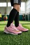 Pink-Black Lace-Up Unisex Sports Shoes 620 F Halısaha - 2