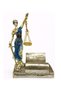 Justice figure business card holder - roman mythology goddess of justice and order themis figurine - 18x14 cm