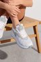 Women's Casual Daily Sport Blue Sneaker Shoes - 6