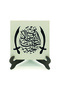 Heaven Is the Shadow of the Swords, Golden in the Background. (Hadis-I Şerif) Printed Mdf Tabletop 10X10 Kh-194 - 2