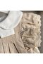 Girl's Linen & Cotton Blend Beige Dress - 3