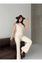 Women's Vest Trouser Suit Button Detail Stylish Two-Piece Suit Modern Office Casual Suit - 6