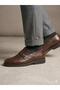 Men's genuine leather coffee brown casual lightweight comfort classic shoes - 2