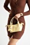 Women's Bag with Accessories Gold Detailed Bag - 3