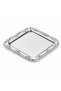 Decorative Silver or Gold Square Presentation Tray 23X23 cm Coffee and Catering Tray Silver or Gold Accessory - 7